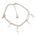 Fako Bijoux - Enkelbandje - Kruisjes, Sieraden, Tassen en Uiterlijk, Enkelbandjes en Enkelkettinkjes, Verzenden, Nieuw