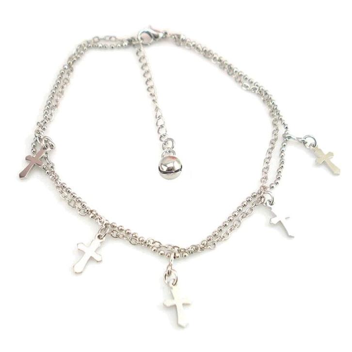 Fako Bijoux - Enkelbandje - Kruisjes, Sieraden, Tassen en Uiterlijk, Enkelbandjes en Enkelkettinkjes, Verzenden