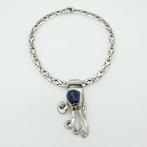 Zonder Minimumprijs - Ketting met hanger Zilver - Lapis, Sieraden, Tassen en Uiterlijk, Antieke sieraden