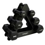 Tunturi Neoprene Dumbellset 3Prs+Stand, Sport en Fitness, Fitnessmaterialen, Verzenden, Nieuw, Dumbbell