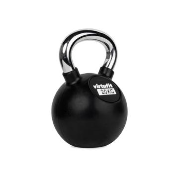 VirtuFit Kettlebell - Rubber/Chroom - 20 kg - Afhaal Deal beschikbaar voor biedingen