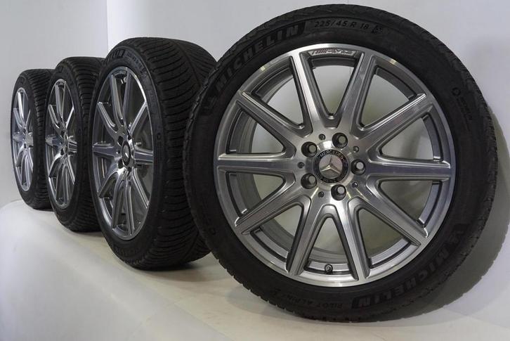 Mercedes A-klasse A35 A45 W177 AMG 18 inch velgen Michelin W, Auto-onderdelen, Banden en Velgen, Velg(en), Gebruikt, 18 inch, Winterbanden