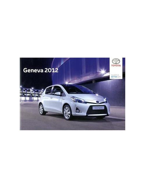2012 TOYOTA GENEVE PERSMAP + USB, Boeken, Auto's | Folders en Tijdschriften, Toyota