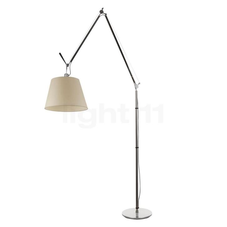 Artemide Tolomeo Mega Terra, frame aluminium/lampenkap perka, Huis en Inrichting, Lampen | Vloerlampen, Nieuw, Verzenden