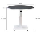 San Sebastian lounge dining tuintafel 90 cm rond H50,5-H75, Ophalen of Verzenden, Nieuw