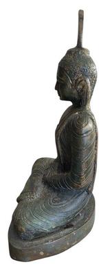 Bronzen Boeddhabeeld - Sri Lanka - 20e eeuw
