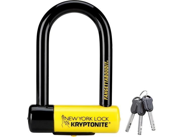 Kryptonite New York Fahgettaboudit Mini Beugelslot - ART-4 -, Fietsen en Brommers, Fietsaccessoires | Fietssloten, Zo goed als nieuw