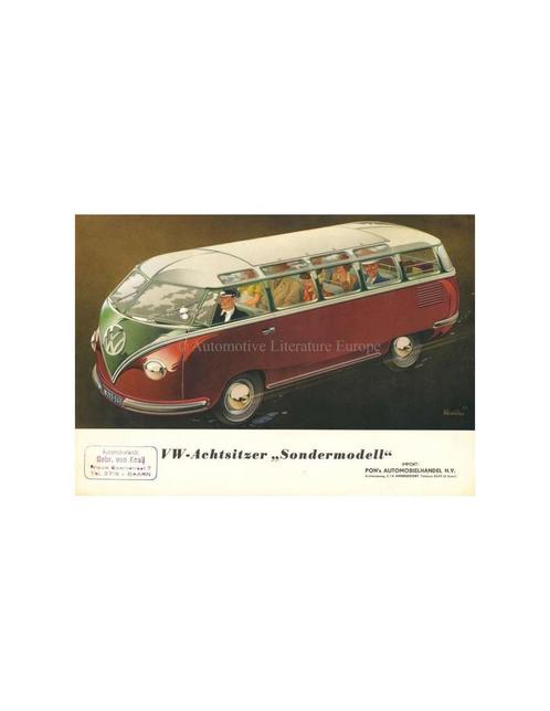 1953 VOLKSWAGEN TRANSPORTER BROCHURE DUITS, Boeken, Auto's | Folders en Tijdschriften, Volkswagen