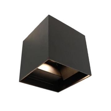 Zwarte up-down buitenlamp Cailey, met geïntegreerd LED beschikbaar voor biedingen