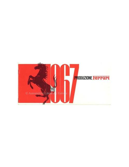 1967 FERRARI PRODUZIONE BROCHURE 11/66, Boeken, Auto's | Folders en Tijdschriften, Ferrari