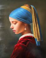 Giuseppe Giglio (1957) - La ragazza e la perla, Antiek en Kunst, Kunst | Schilderijen | Klassiek