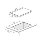 2dekans | Boretti MLHBI805 Kookplaat – Ingebouwd 80 cm –, Ophalen of Verzenden, Zo goed als nieuw