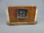 Pendule - Art Deco Steengoed, Messing - 1920-1930, Antiek en Kunst, Antiek | Klokken
