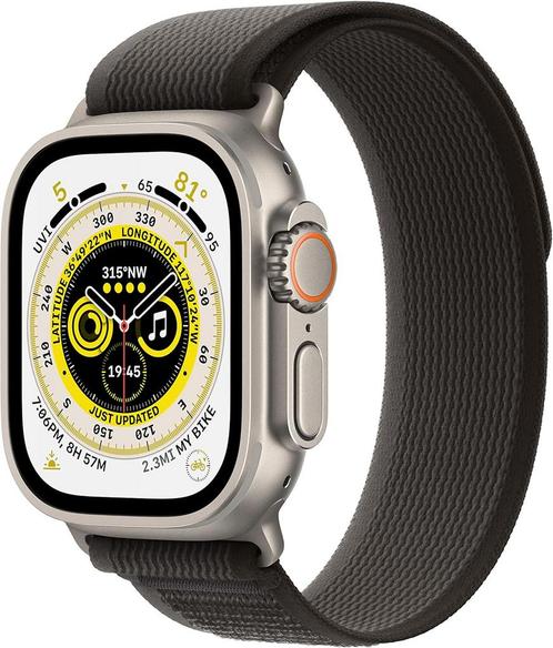 Apple Watch Ultra 49mm LTE Titanium met GARANTIE & verzen..., Telecommunicatie, Mobiele telefoons | Apple iPhone, Zo goed als nieuw