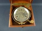 Tweedaagse scheepschronometer - - Gegoten messing -, Antiek en Kunst, Antiek | Klokken