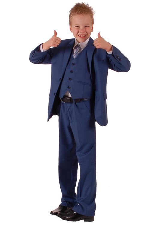 Kinderkostuum middenblauw-158/164 NIEUW, Kinderen en Baby's, Kinderkleding | Maat 164, Jongen, Nieuw, Ophalen of Verzenden