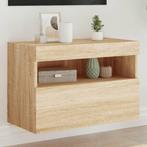 vidaXL Tv-wandmeubel met LED-verlichting 60x30x40 cm sonoma, Verzenden, Nieuw, Overige houtsoorten