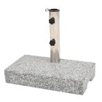 vidaXL Parasolvoet rechthoekig 25 kg graniet, Verzenden, Nieuw, Minder dan 1 meter, Parasolvoet
