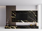 ISODECO Wandpaneel Hoogglans Black Gold – Luxe Marmerlook, Nieuw