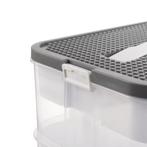Kruzzel opbergbox 3 lagen 22 liter – transparante modulai., Huis en Inrichting, Keuken | Keukenbenodigdheden, Ophalen of Verzenden