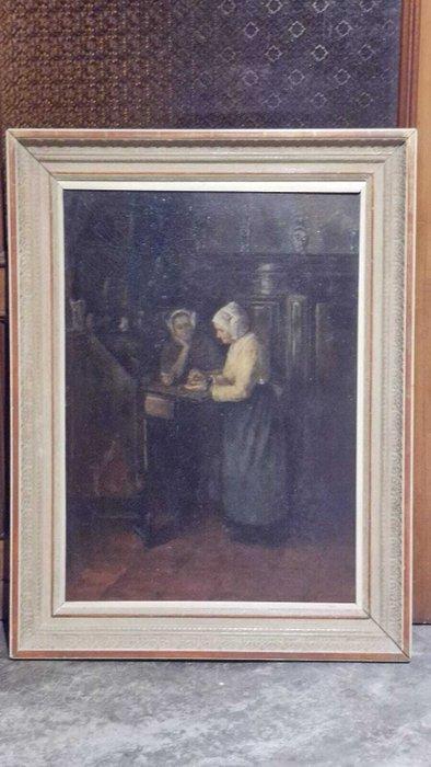 Hendrik Adriaan Christian Dekker (1836-1905) - Due donne in, Antiek en Kunst, Kunst | Schilderijen | Klassiek