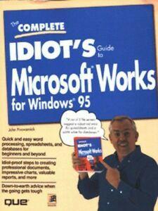 The complete idiots guide to Microsoft Works for Windows 95, Boeken, Informatica en Computer, Gelezen, Verzenden