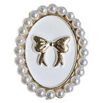 Fako Bijoux® - Magnetische Mini Broche - Ovaal Strik Met, Verzenden, Nieuw