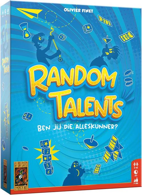 Random Talents - Partyspel | 999 Games - Gezelschapsspellen, Hobby en Vrije tijd, Gezelschapsspellen | Bordspellen, Nieuw, Verzenden