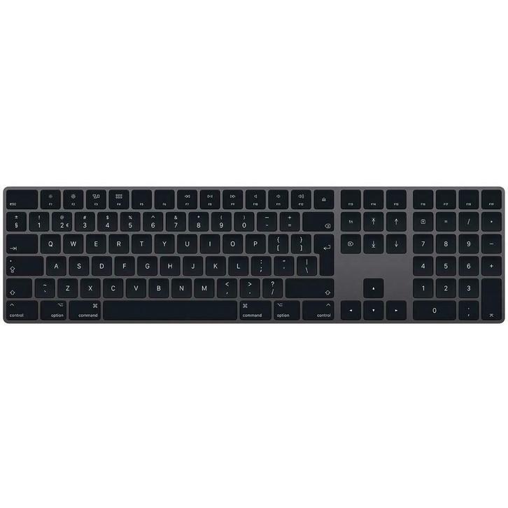Apple Magic Keyboard met Numpad Space Gray (toetsenbord), Computers en Software, Toetsenborden, Zo goed als nieuw, Qwerty, Draadloos