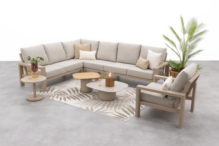Verano/Demi modulaire loungeset + loungestoel (7-delig) -, Tuin en Terras, Tuinsets en Loungesets, Loungeset, Nieuw, Hout, Verzenden