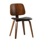 *WOONWINKEL* Vtwonen Classic Retro Stoel Walnoot, Huis en Inrichting, Stoelen, Verzenden, Nieuw, Bruin