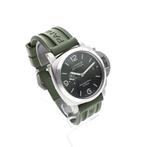 Panerai Luminor Marina Verde Smeraldo PAM01356; Automatis..., Ophalen of Verzenden, Zo goed als nieuw, Leer, Overige merken