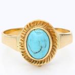 Ring - 18 karaat Geel goud Turquoise