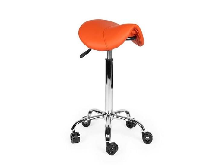 Kapperskruk Oranje - Hoge uitvoering, Huis en Inrichting, Krukjes, In hoogte verstelbaar, Nieuw, Kunststof