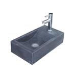 Fonteinset Sanilux Recto Hardsteen met kraan, waste & sifon, Ophalen of Verzenden, Nieuw, Chroom, Overige typen
