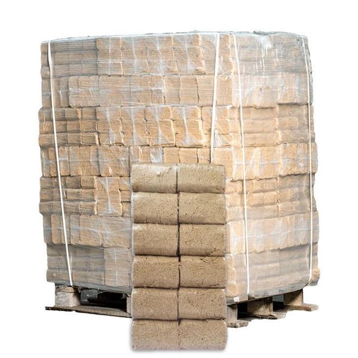 RUF briketten pallet 96 pakken x 10kg (960kg), Tuin en Terras, Haardhout, Blokken, Minder dan 3 m³, Overige houtsoorten, Ophalen of Verzenden