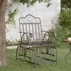 vidaXL Schommelstoel 61 cm staal zwart, Tuin en Terras, Tuinbanken, Verzenden, Nieuw, Metaal