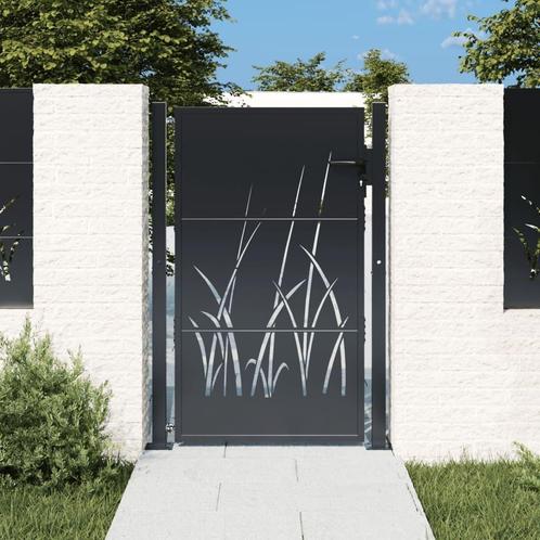 Poort 105x130 Antraciet - Retourdeal - 35% Korting!, Tuin en Terras, Tuinhekken en Hekwerk, Met poort, Nieuw, IJzer, Tuinhek, Ophalen of Verzenden