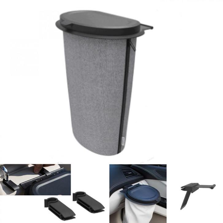 Flextrash Afvalbak Auto L 9L Graceful Grey Set, Caravans en Kamperen, Kampeeraccessoires, Ophalen of Verzenden