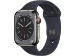 Apple Watch Series 8, 45mm, GPS + Cellular, RVS,, Sieraden, Tassen en Uiterlijk, Smartwatches, Verzenden, Zo goed als nieuw