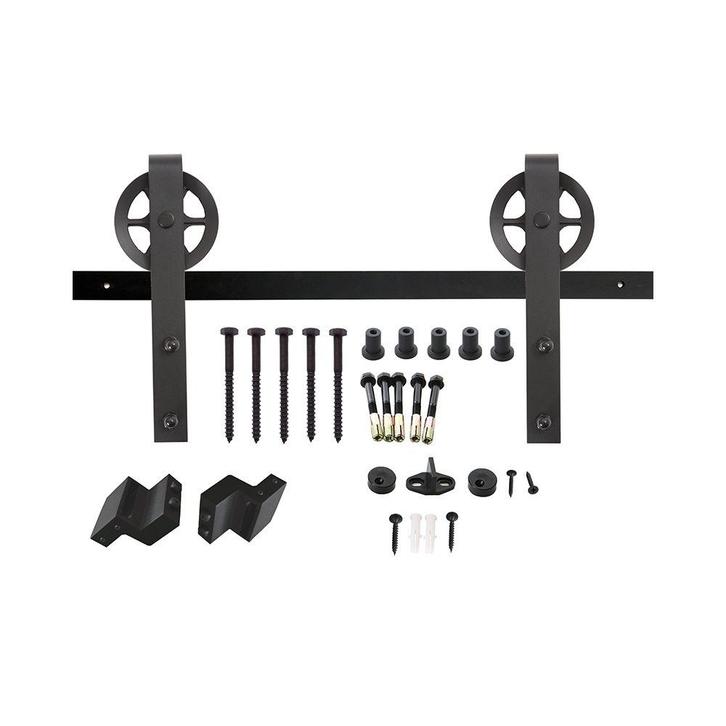Intersteel Schuifdeursysteem Wheel - mat zwart, Doe-het-zelf en Verbouw, Deuren en Horren, Nieuw, Verzenden