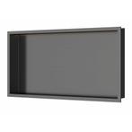 Inbouwnis Luca Sanitair 60x30x6,5cm RVS Gunmetal PVD+ LED, Ophalen of Verzenden, Nieuw, Bad
