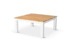 Suns Malmo aluminium loungetafel met teak blad 76 x 76 cm, Tuin en Terras, Tuinsets en Loungesets, Ophalen of Verzenden, Nieuw