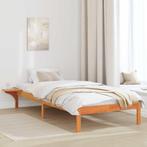 vidaXL Bedframe met nachttafels Bruin 80 x 200 cm Wasbruin, Verzenden, Nieuw, Bruin, Hout