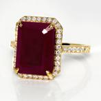 Zonder Minimumprijs - Ring - 14 karaat Geel goud, IGI 6,25, Nieuw