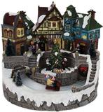 2dekans | Kerstdorp met verlichting en beweging, Diversen, Kerst, Ophalen of Verzenden, Zo goed als nieuw