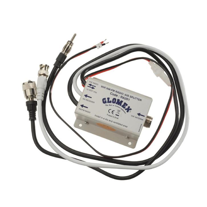 Glomex RA201 Marifoon Antenne splitter VHF-AM/FM - AIS, Watersport en Boten, Accessoires en Onderhoud, Nieuw, Ophalen of Verzenden