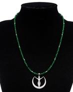 Emerald - Wicca ketting - Artemis - Maan godin - Natuur en