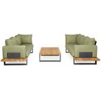 SUNS Nardo sofa loungeset 5 delig soft green mixed weave /, Ophalen of Verzenden, Nieuw