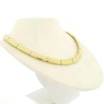 Massief gouden damescollier met staafjes (Ketting), Ophalen of Verzenden, Gebruikt, Overige kleuren, Goud